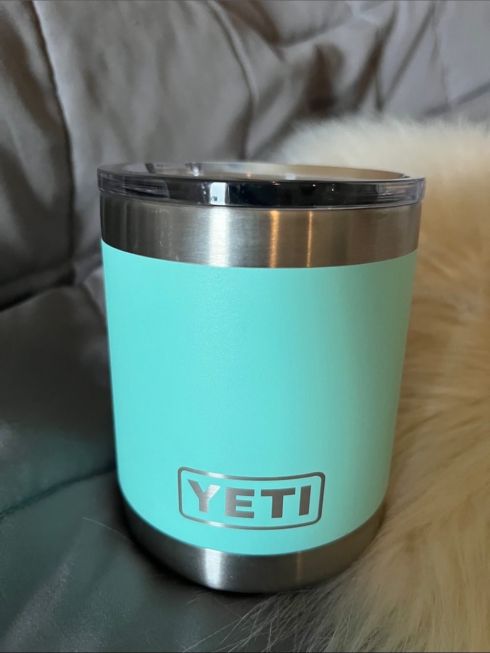 Yeti Powder-Coated Mint Green Insulated Tumbler